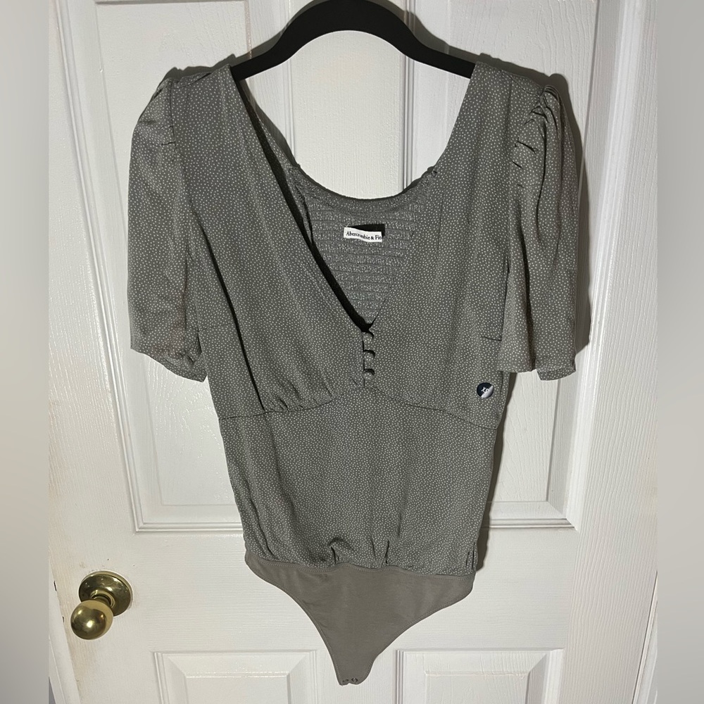 Abercrombie and Fitch Puff Sleeve Bodysuit